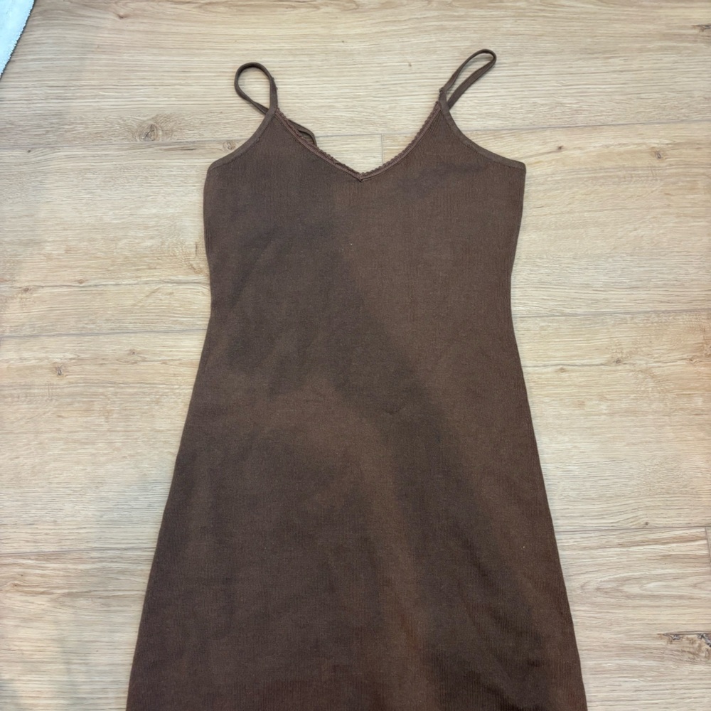 Brandy Melville brown knit dress